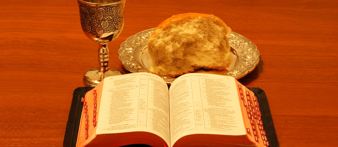 bible chalice and bread